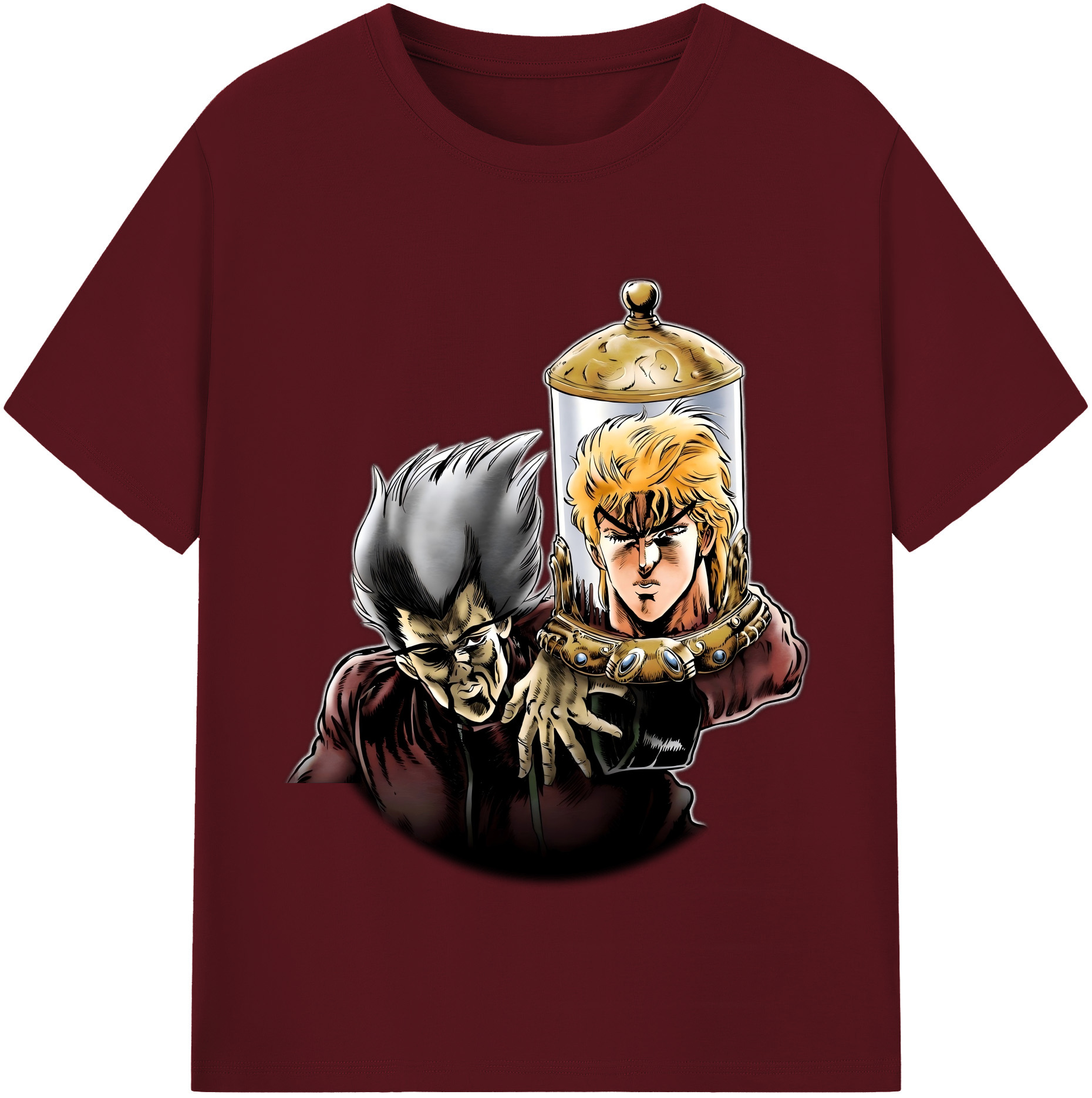 （画像用） ジョジョの奇妙な冒険 ディオ?ブランドー JoJo's Bizarre Adventure Dio Brando 綿100％半袖Tシャツ（フロントプリント）